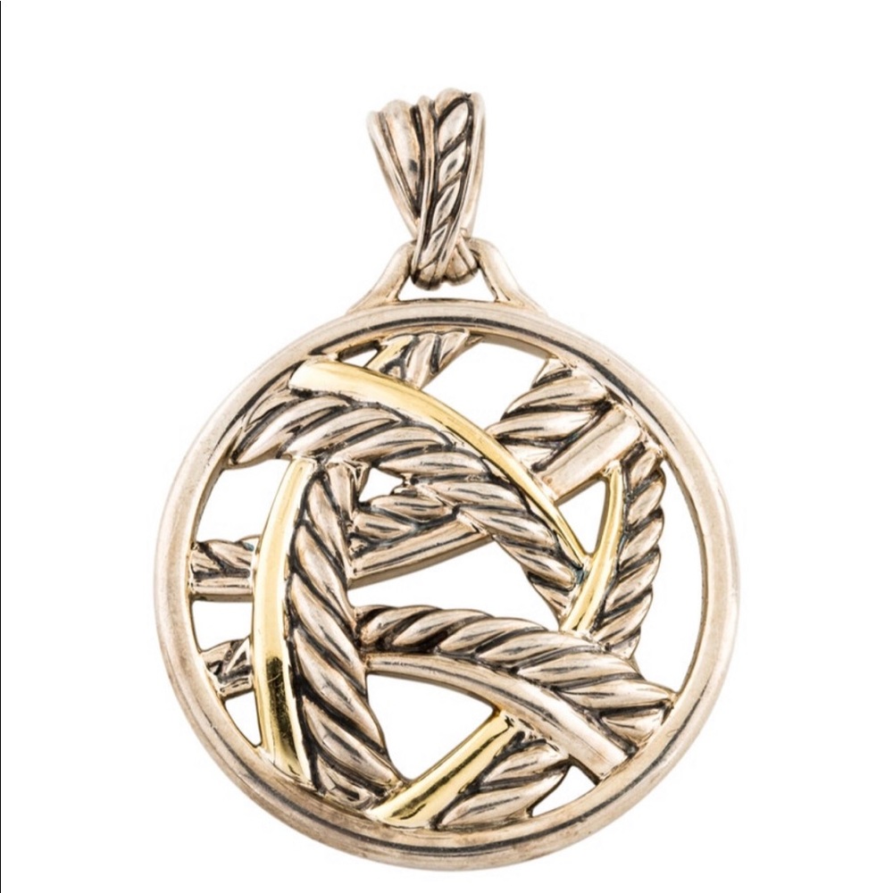 David Yurman 18k/Silver Acanthus pendant